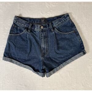 Abercrombie & Fitch Annie High Rise Denim Jean Shorts Size 27 Preppy Coquette
